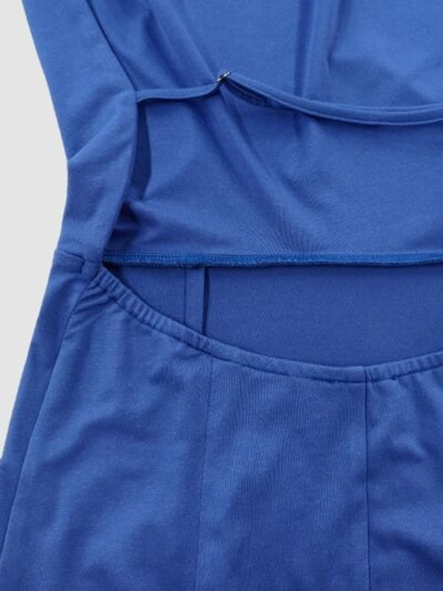 Royal Blue Backless Evening Dress