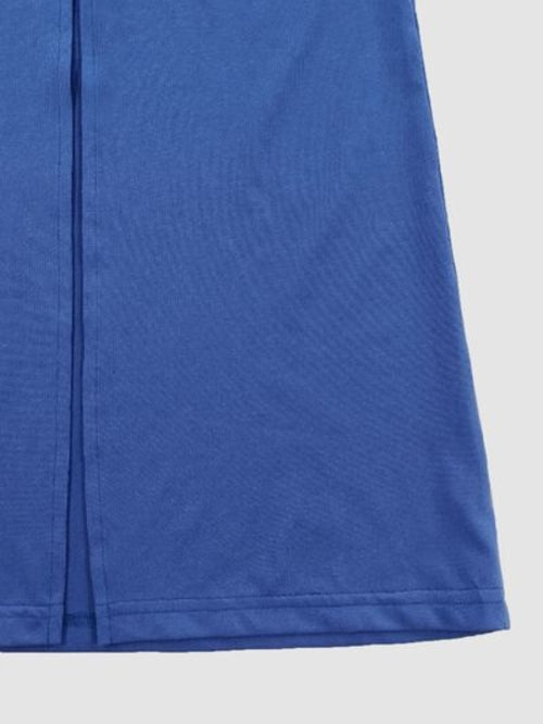 Royal Blue Backless Evening Dress