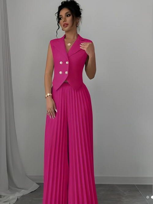 Victoria Pleated Suit Set
