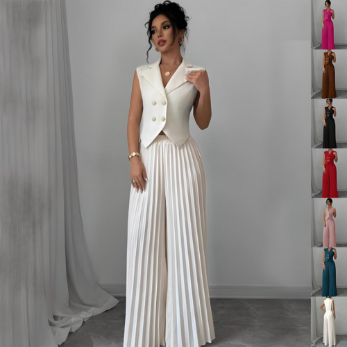 Victoria Pleated Suit Set