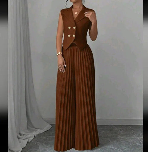 Victoria Pleated Suit Set